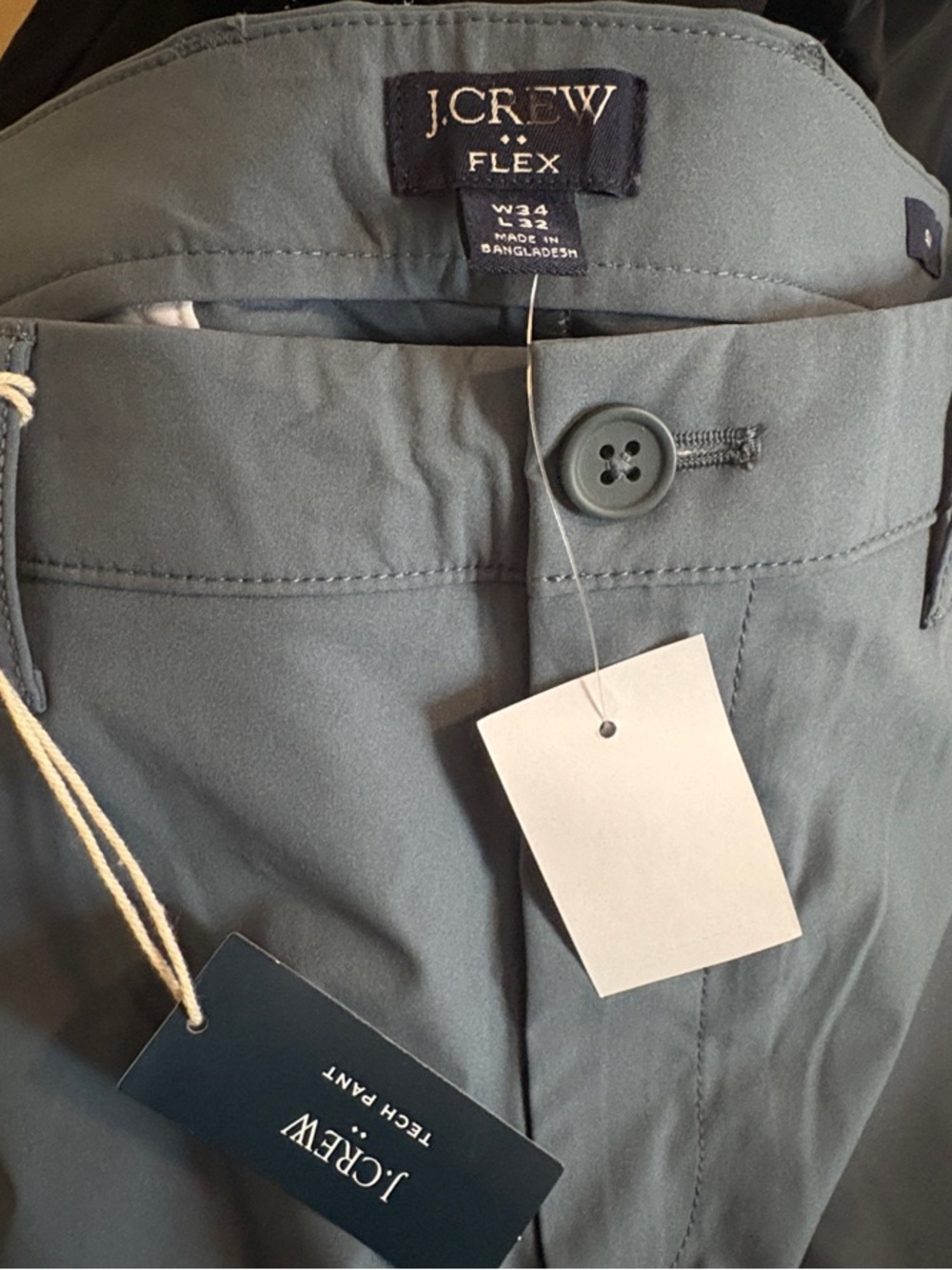 J.Crew Flex Men's Pewter Grey Slim Fit Chinos
